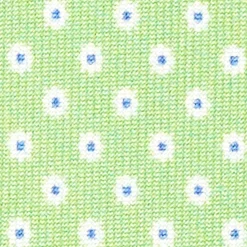 Light Green Sartorial Classic Silk Tie - Small Flower Pattern