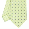 Light Green Sartorial Classic Silk Tie - Small Flower Designs