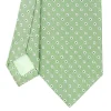 Light Green Sartorial Jacquard Silk Tie - Small Geometric Pattern