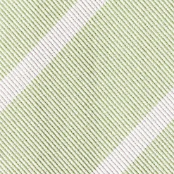 Light Green Sartorial Striped Silk Tie