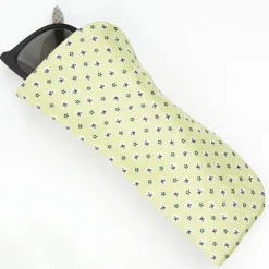 Light Green Silk Glasses Case