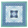 Light Green Silk Scarf 90 - Mediterranean Vibes