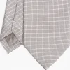 Light Grey Ceremonial Jacquard Silk Tie