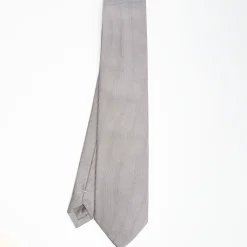Light Grey Ceremonial Jacquard Silk Tie