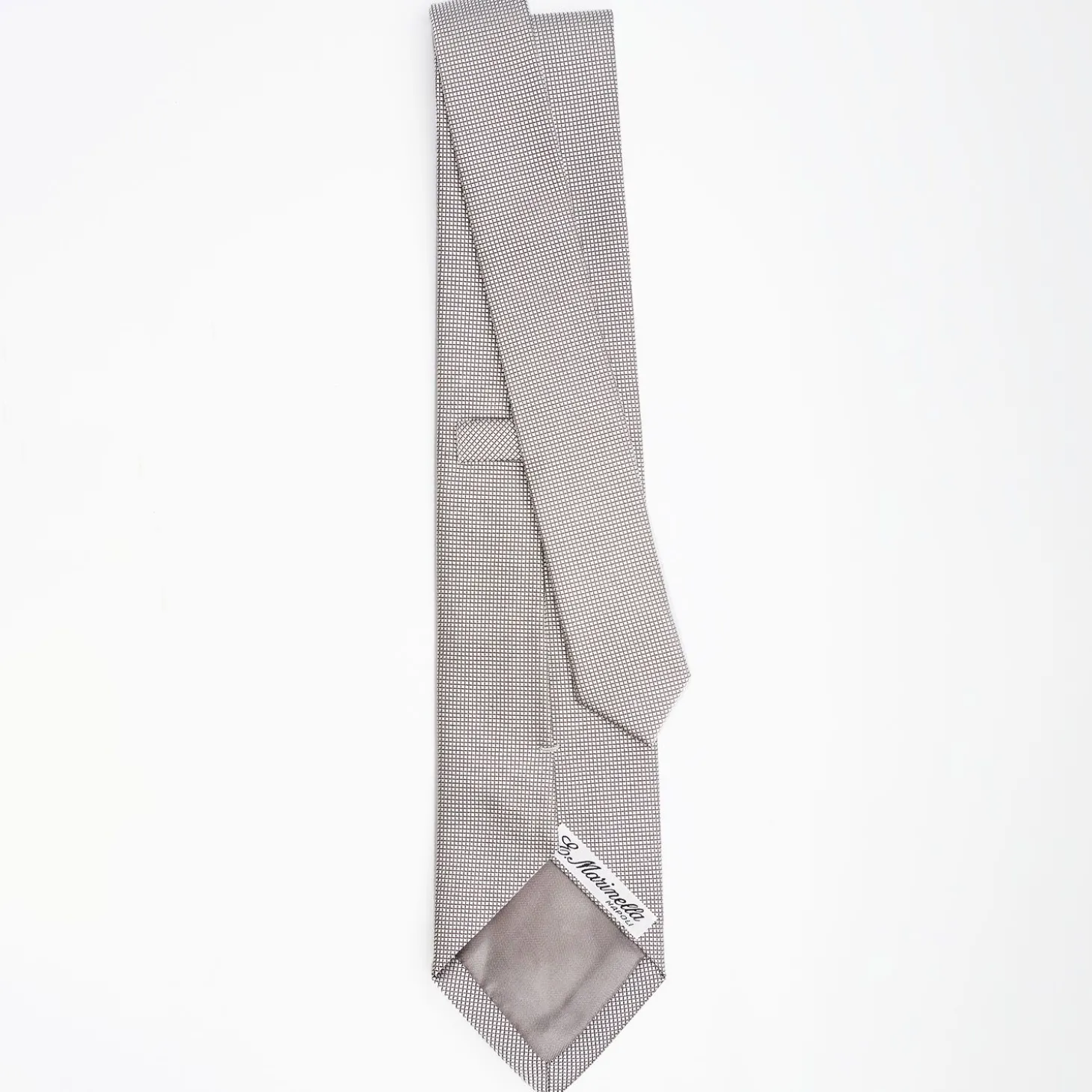 Light Grey Ceremonial Jacquard Silk Tie