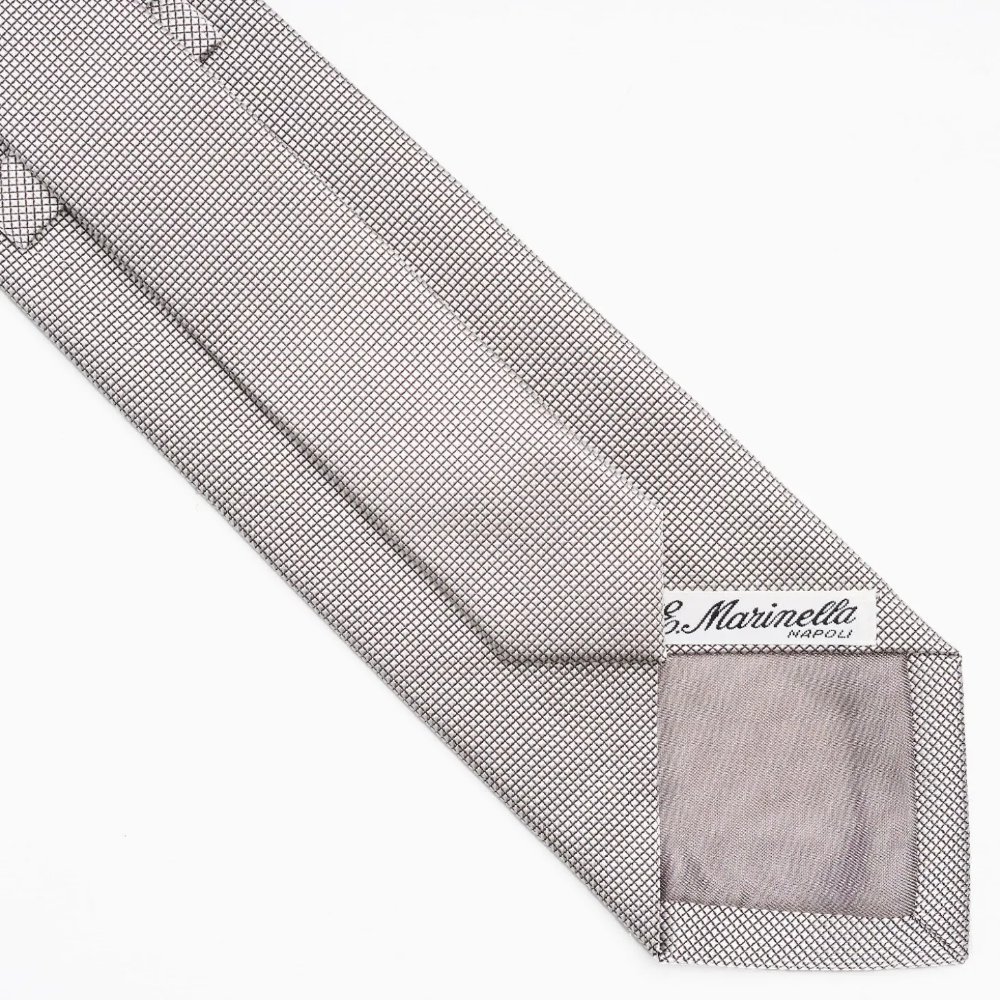 Light Grey Ceremonial Jacquard Silk Tie