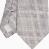 Light Grey Ceremonial Jacquard Silk Tie