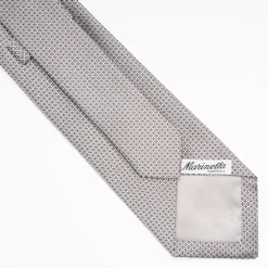 Light Grey Ceremonial Jacquard Silk Tie