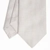 Light Grey Ceremonial Jacquard Silk Tie