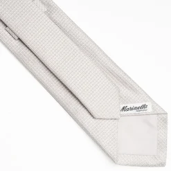 Light Grey Ceremonial Jacquard Silk Tie