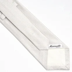Light Grey Ceremonial Jacquard Silk Tie
