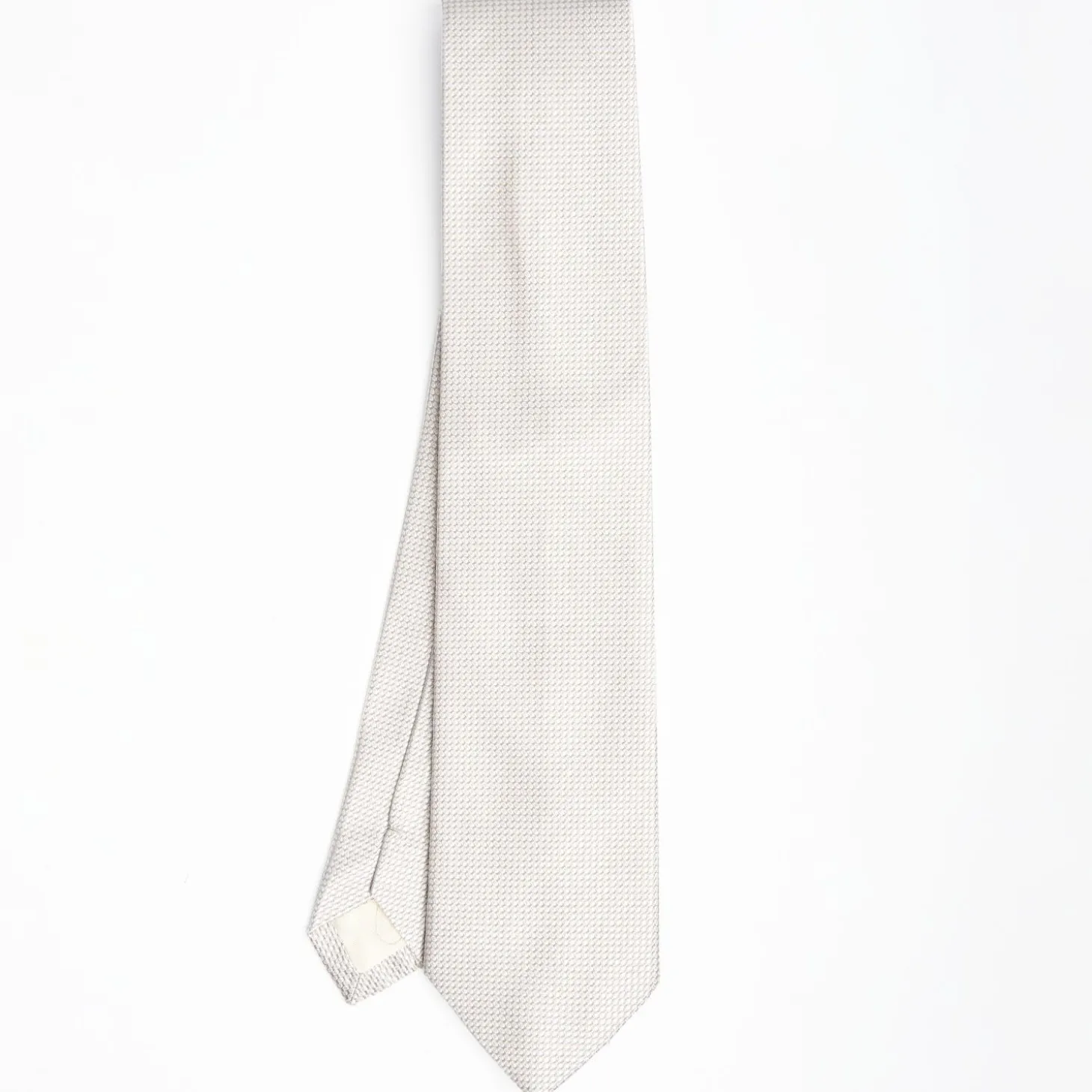 Light Grey Ceremonial Jacquard Silk Tie