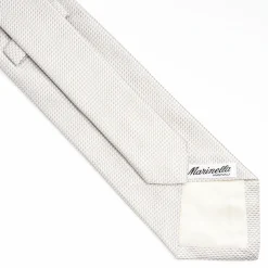 Light Grey Ceremonial Jacquard Silk Tie