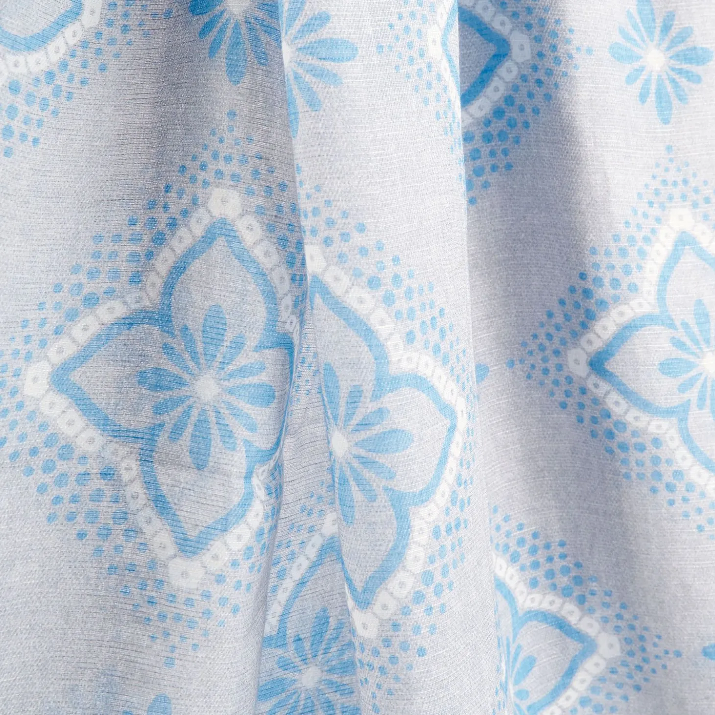 Light Grey Cotton And Linen Scarf