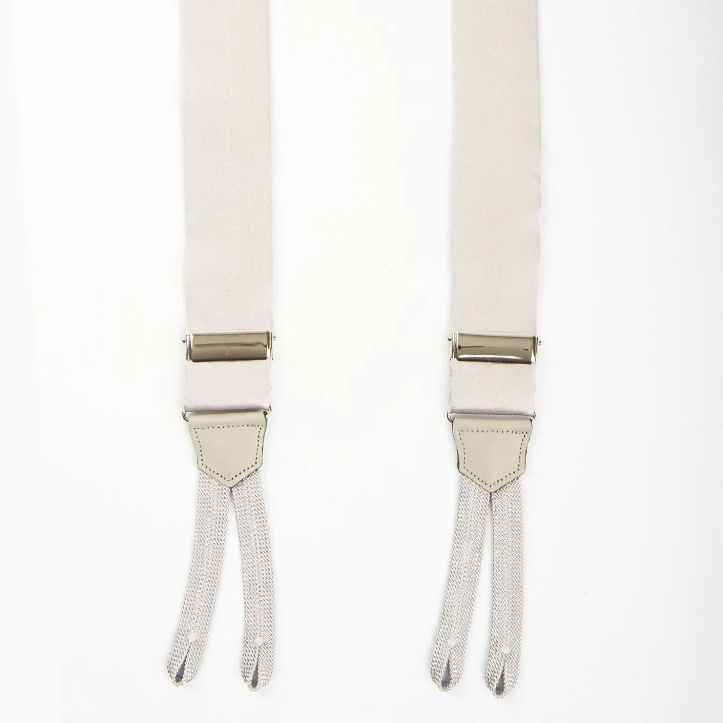 Light Grey Satin Silk Braces