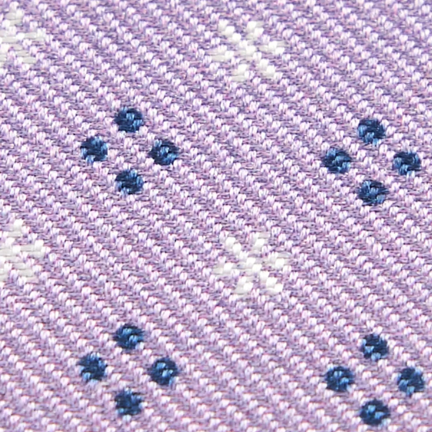 Lilac Keyfob In Silk And Leather