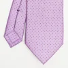 Lilac Sartorial Classic Silk Tie - Polka Dot Pattern