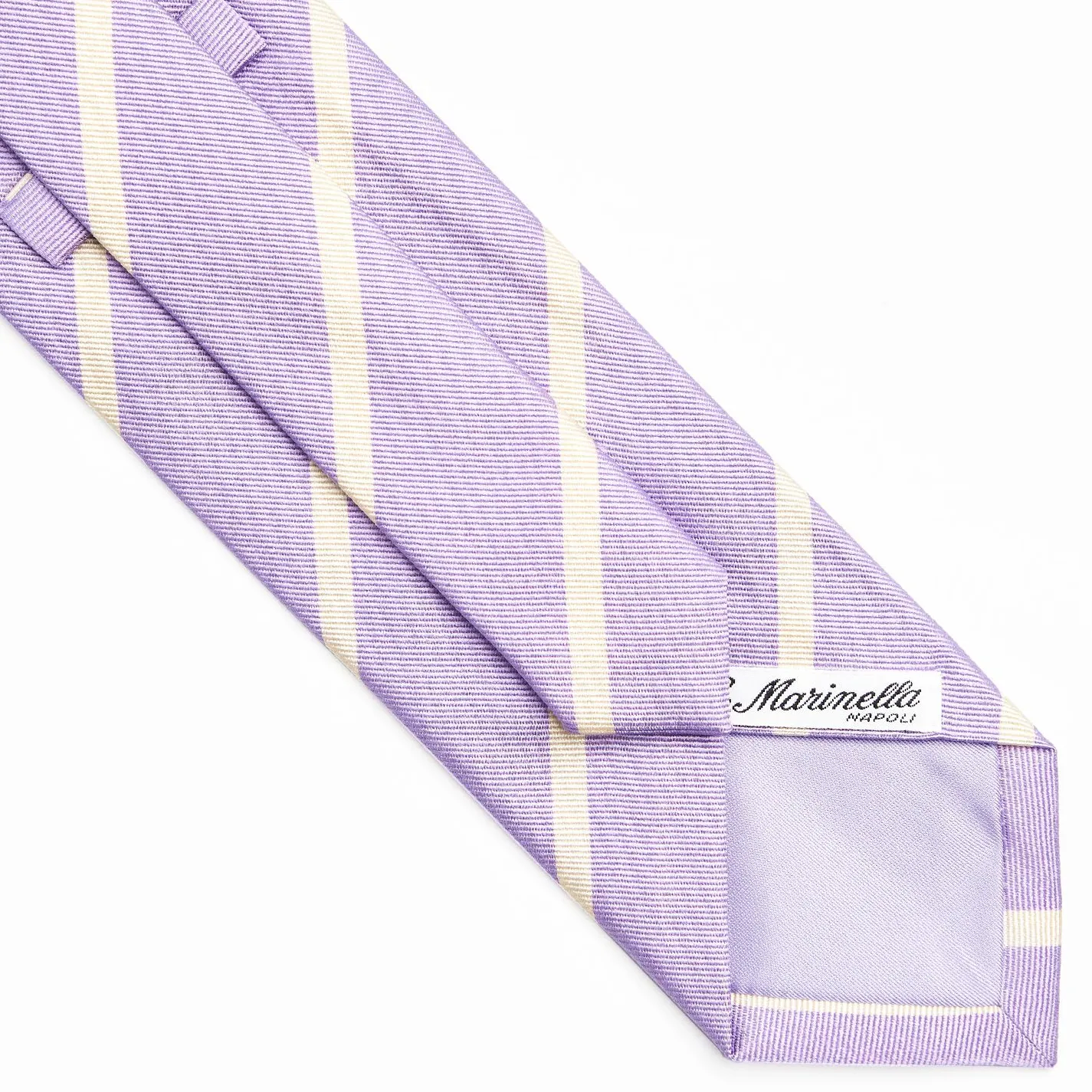 Lilac Sartorial Striped Silk Tie