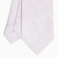 Liliac Sartorial Linen And Cotton Tie Solid Color
