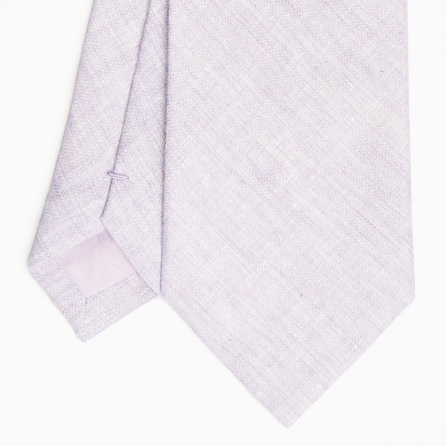 Liliac Sartorial Linen And Cotton Tie Solid Color