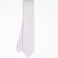 Liliac Sartorial Linen And Cotton Tie Solid Color