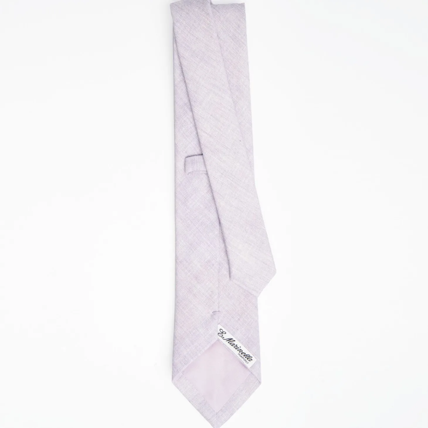Liliac Sartorial Linen And Cotton Tie Solid Color