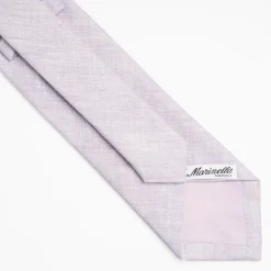 Liliac Sartorial Linen And Cotton Tie Solid Color