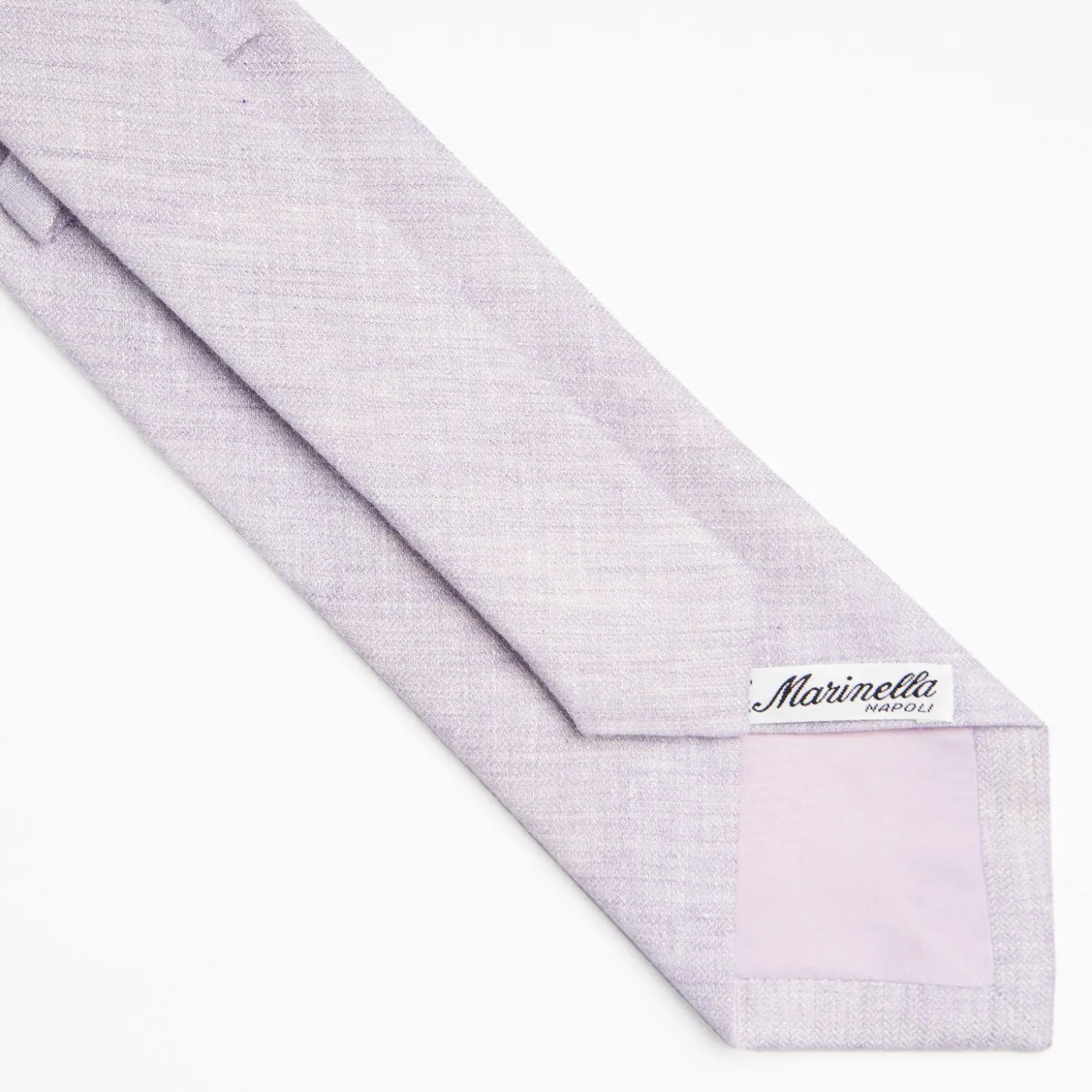 Liliac Sartorial Linen And Cotton Tie Solid Color
