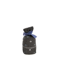 Long Grey Cotton Socks - Small Flower Pattern