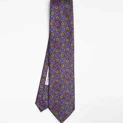 Mid Blue Archivio Collection Silk Tie 1945-05