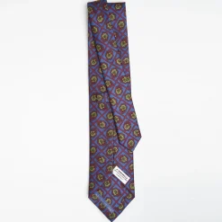 Mid Blue Archivio Collection Silk Tie 1945-05