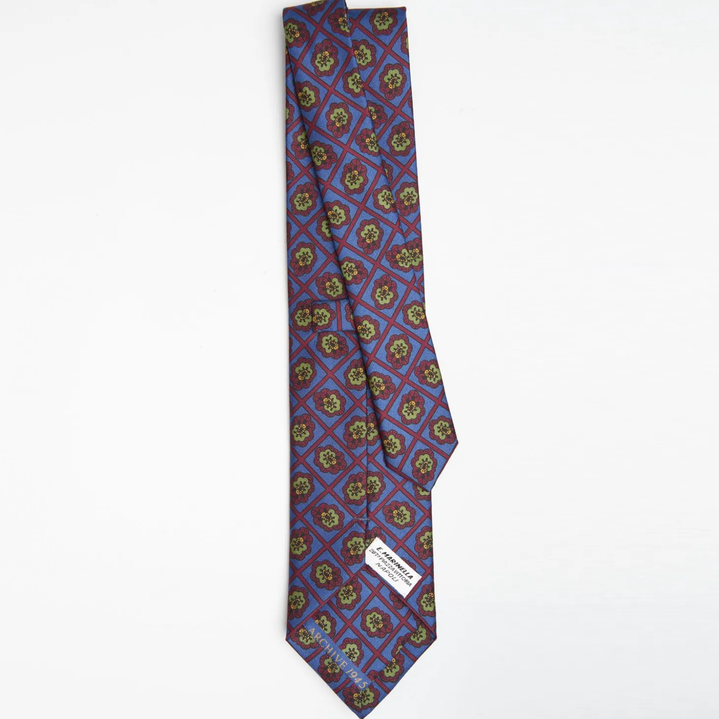 Mid Blue Archivio Collection Silk Tie 1945-05
