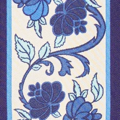 Mid Blue Silk Twilly Mediterranean Vibes