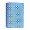 Mid Blue Vertical Wallet In Silk And Leather