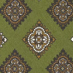 Olive Green Archivio Collection Silk Tie 1988-06