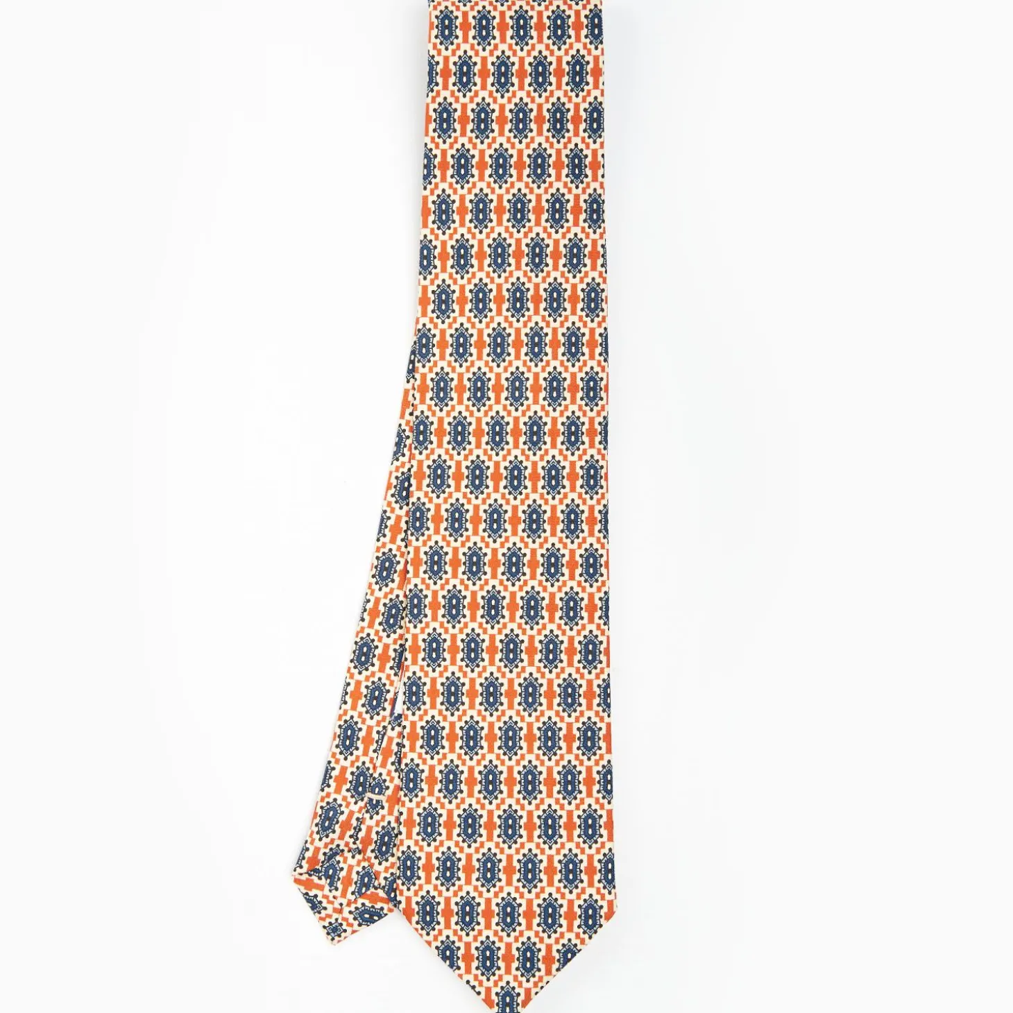 Orange Archivio Collection Silk Tie 1986-04