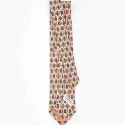 Orange Archivio Collection Silk Tie 1986-04