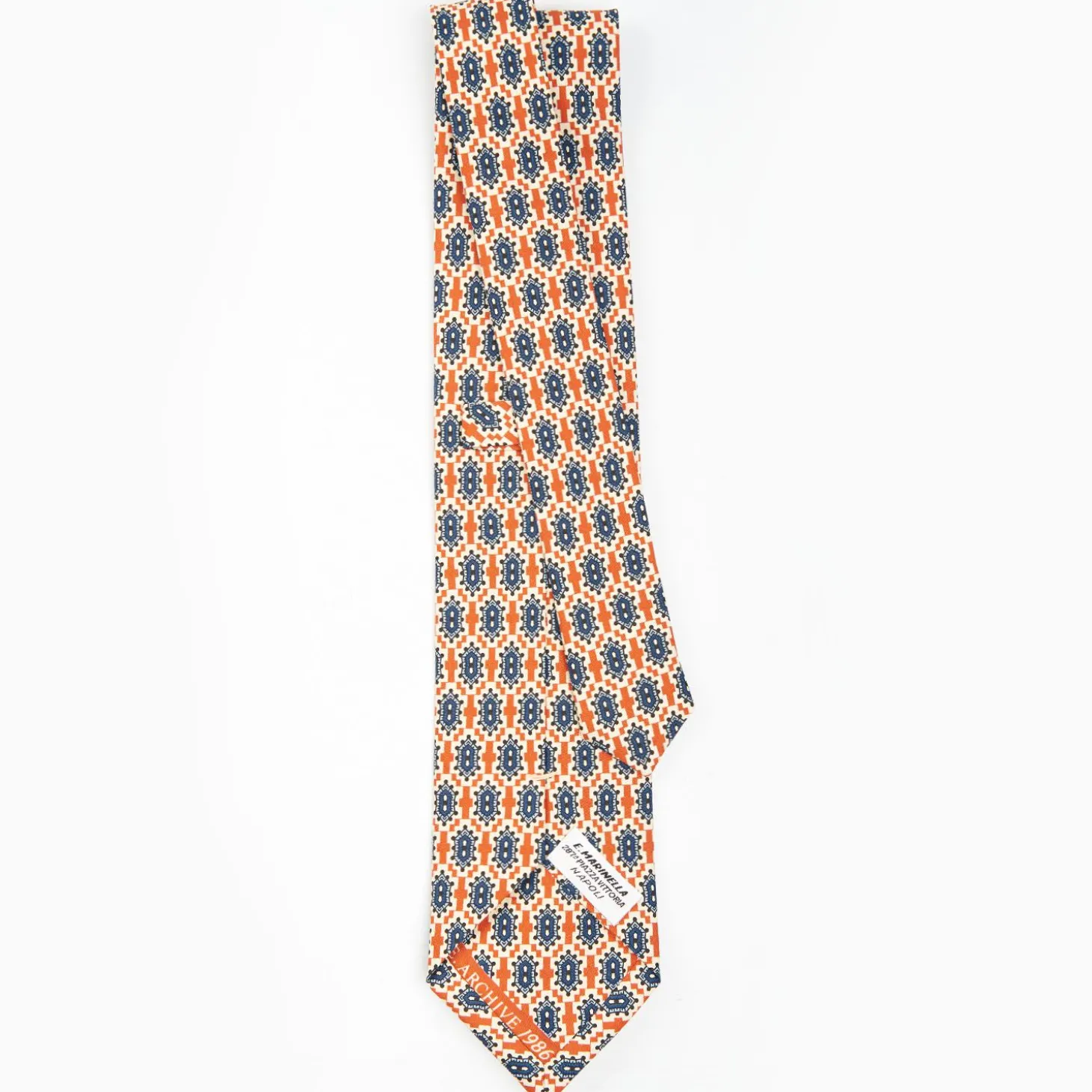 Orange Archivio Collection Silk Tie 1986-04