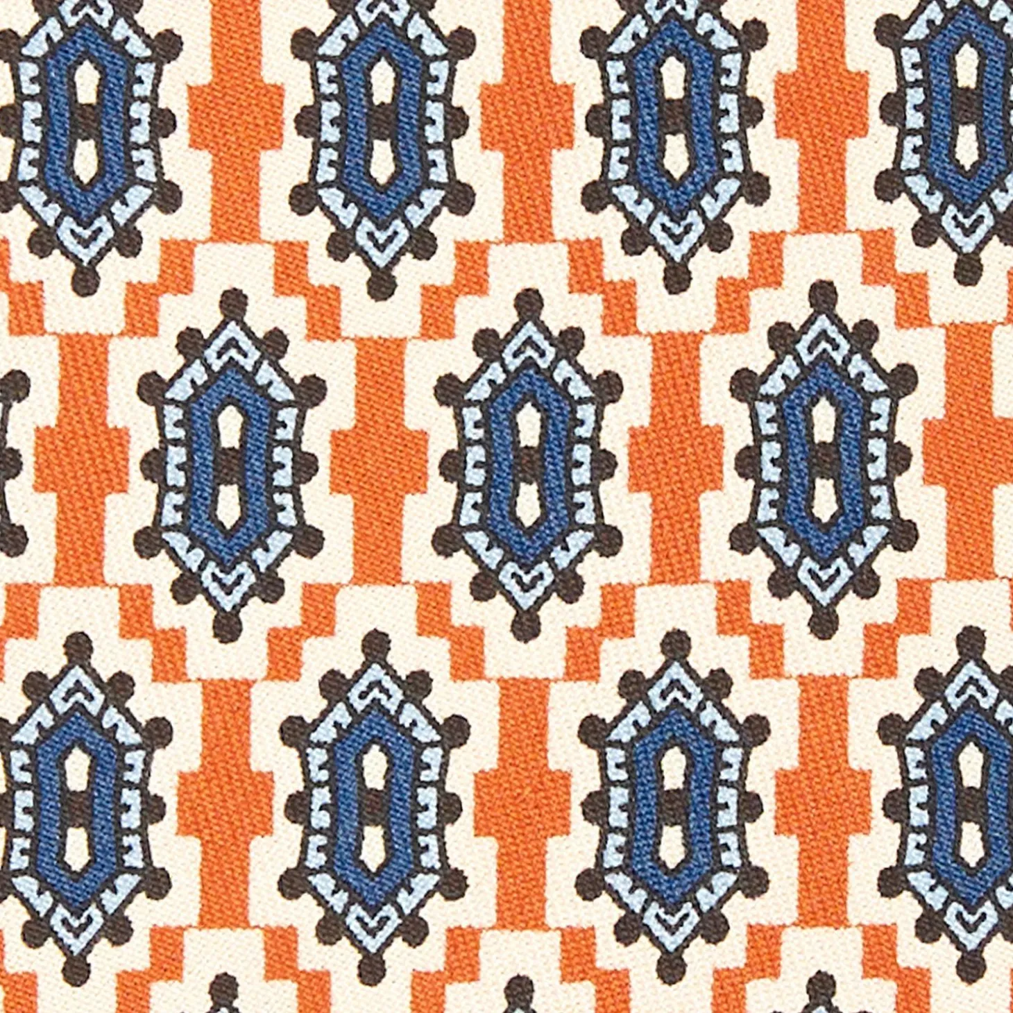 Orange Archivio Collection Silk Tie 1986-04
