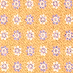 Orange Silk And Orange Fiber Tie