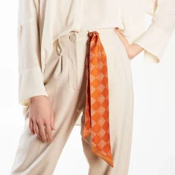 Orange Silk Twilly - Archivio Pattern