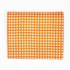 Orange Small Wallet In Silk And Leather