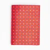 Orange Vertical Wallet In Silk And Leather