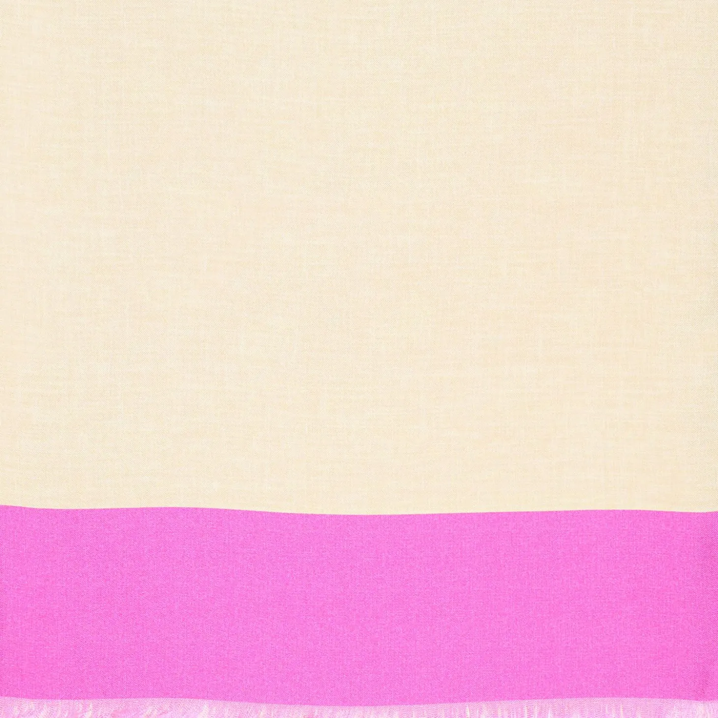 Pink And Beige Double Silk Scarf - Paisley Pattern