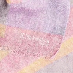 Pink And Gray Wool Stole
