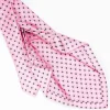 Pink 7 Fold Sartorial Silk Tie - Small Flower Pattern