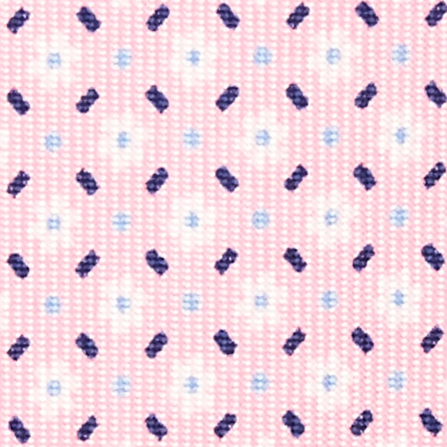 Pink 5 Fold Sartorial Silk Tie - Small Flower Pattern