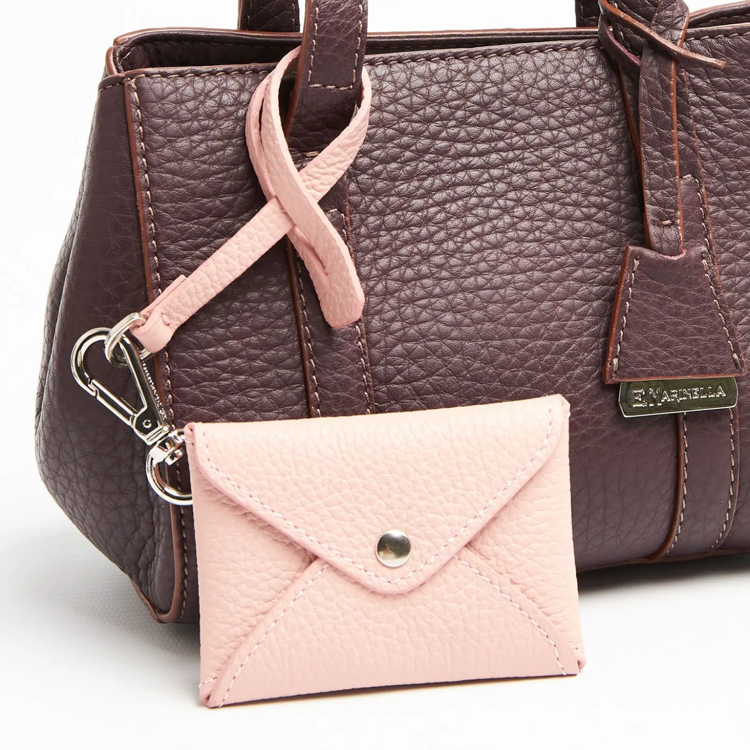 Pink Leather Credit Card Holder