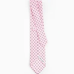 Pink Sartorial Classic Silk Tie - Small Flower Pattern
