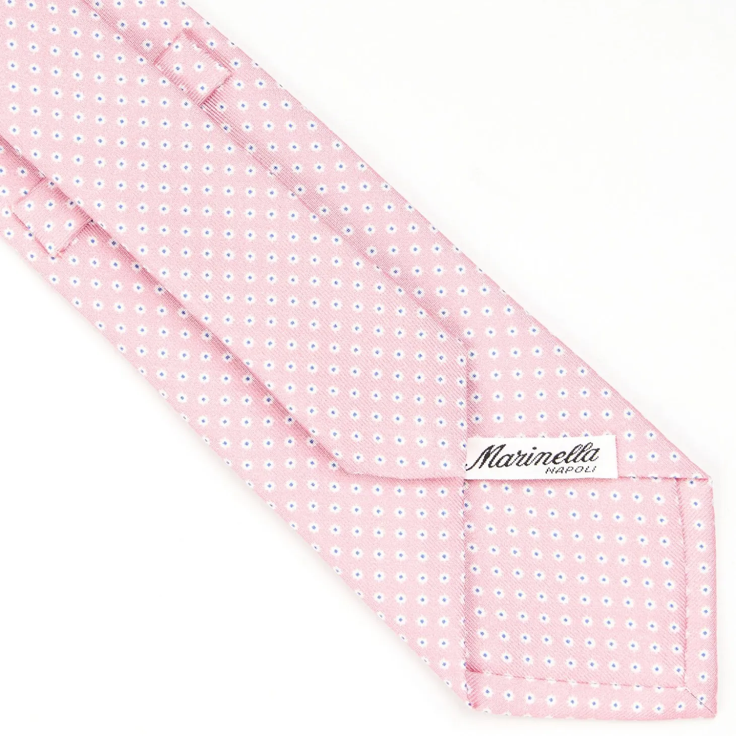 Pink Sartorial Classic Silk Tie - Small Flower Pattern
